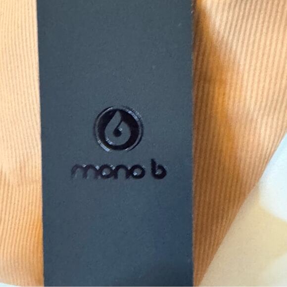 Mono B Tan Fitted Crop Tank Top - Picture 2 of 4